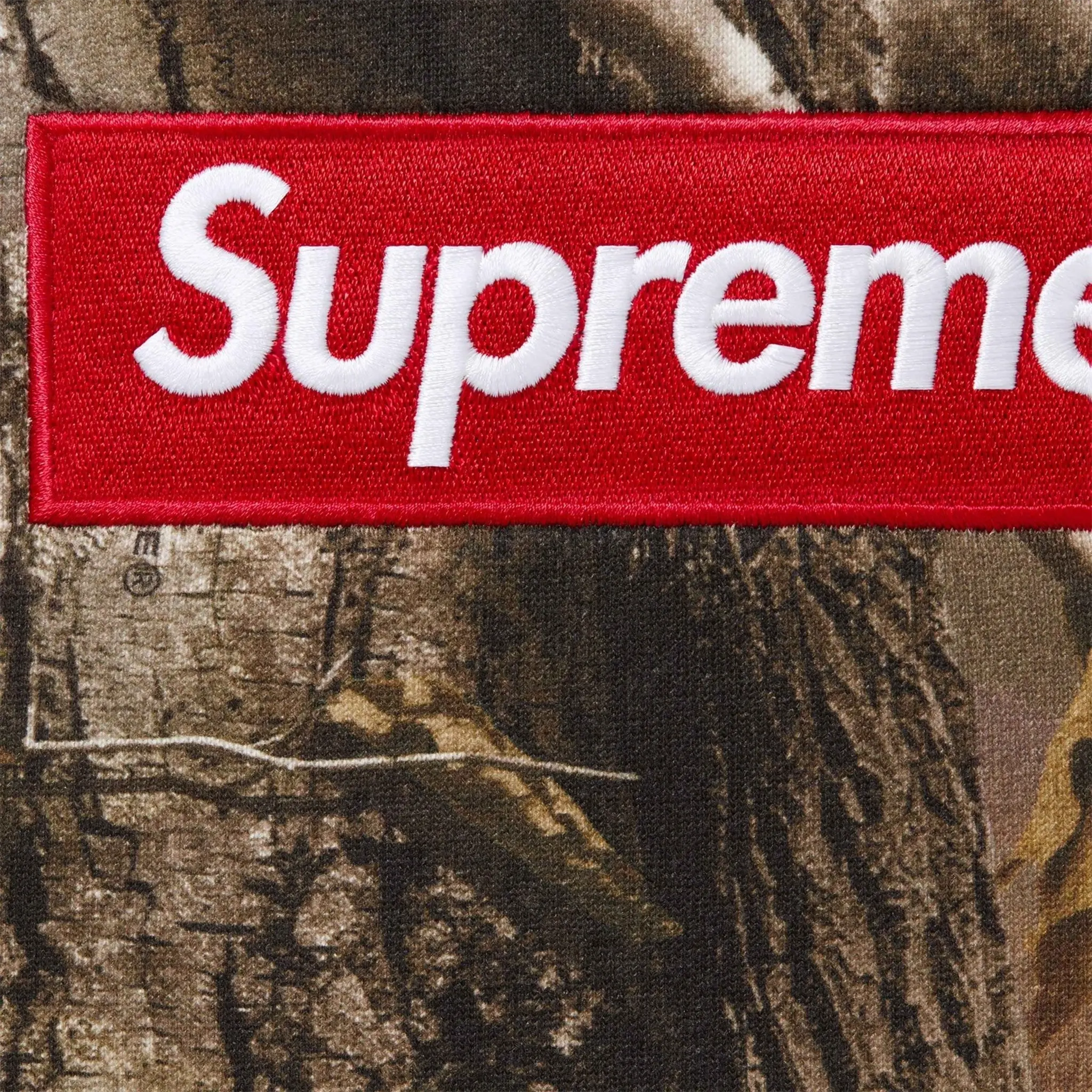 Detailed View of Supreme Box Logo Realtree AP Camo Hoodie (FW25) FW25SW14-REALTREE AP CAMO